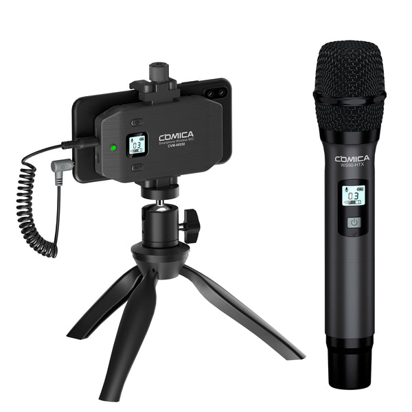 Micrófono Inalámbrico COMICA UHF de 6 Canales, Mini y Flexible