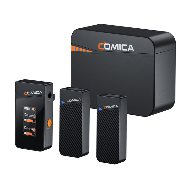 Micrófono Inalámbrico Mini de Doble Canal COMICA 2.4G