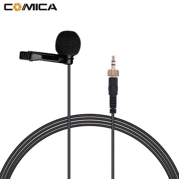 Micrófono Lavalier CoMica de Entrada de 3.5mm con Patrón Omnidireccional