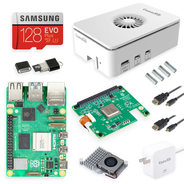 CanaKit Raspberry Pi 5 8GB Quick-Start AI Kit - 13/26 TOPS (Assembled)